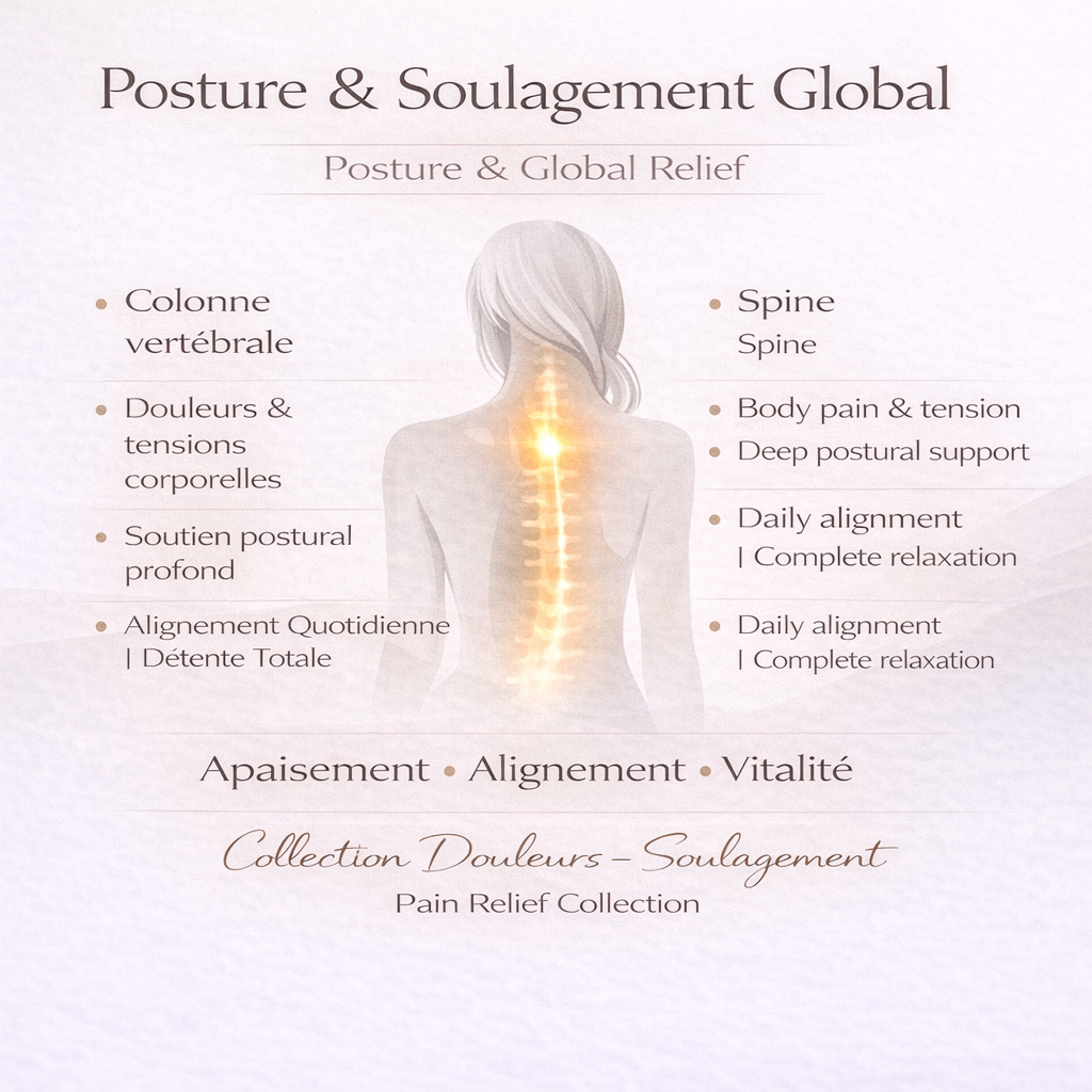 Posture & Soulagement Global – Alignement, Détente & Confort Quotidien (-20% Coffret Complet)