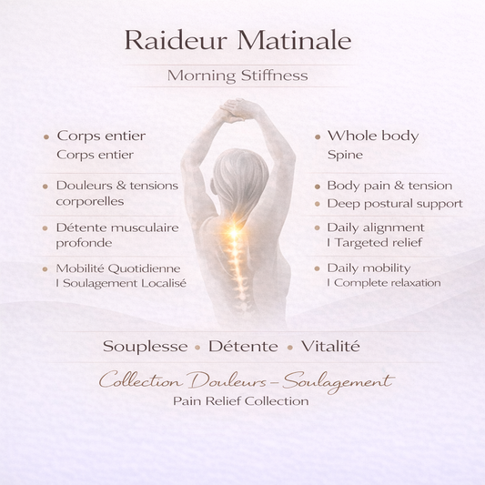 Réveil Sans Douleur – Raideur Matinale, Mobilité Douce & Énergie (-20% Coffret Complet)