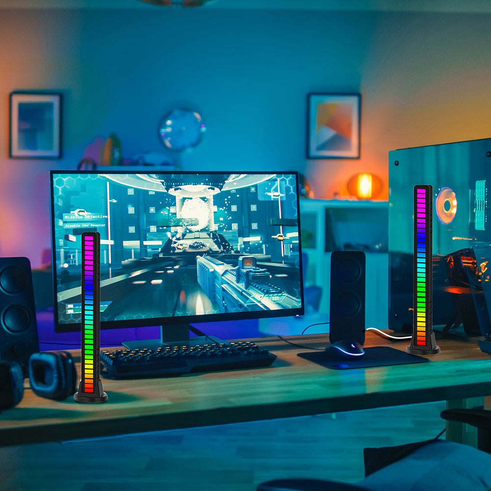 Lampe LED musique synchronisée gaming setup décoration
