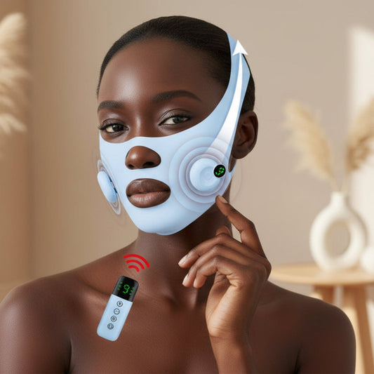 Masque Facial LED Intelligent Sans Fil pour Amincissement Visage et Effet V-Shape
