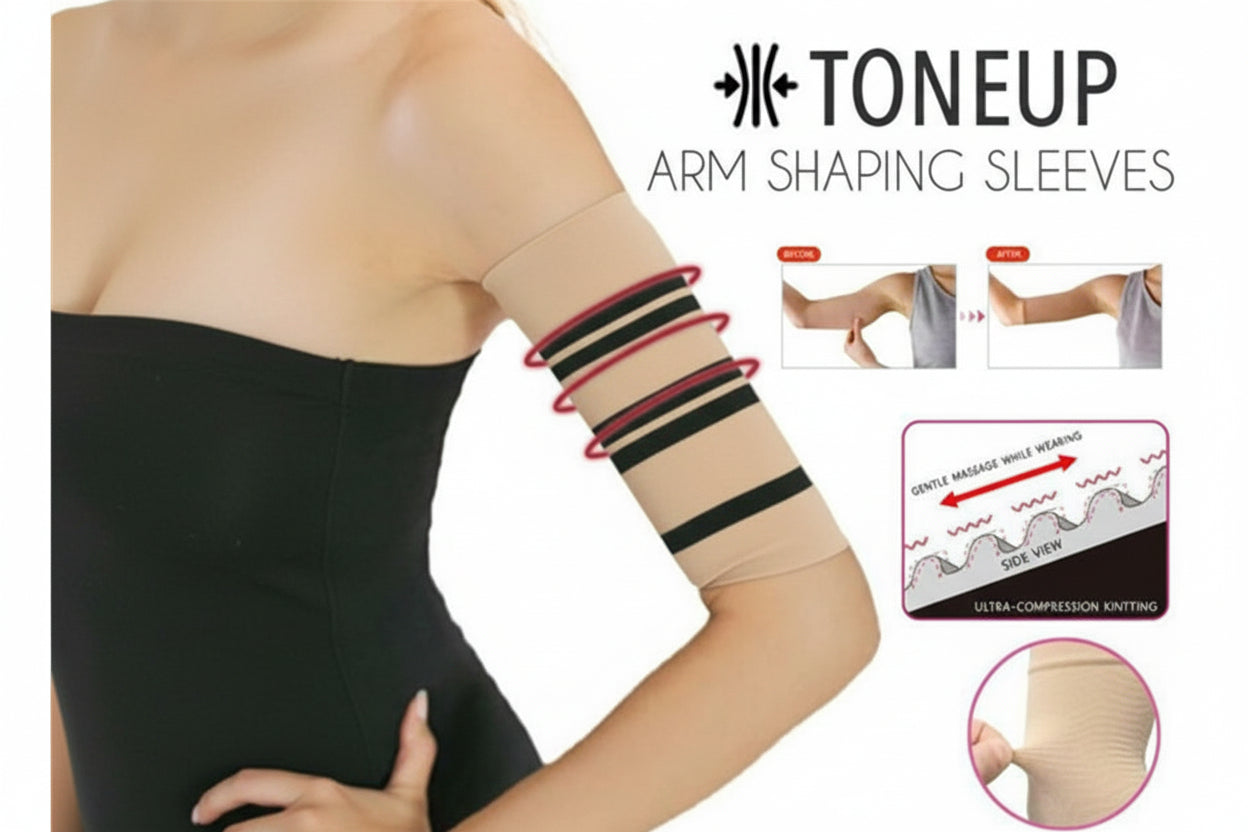 Manchons Amincissants SlimArm Pro Compression Progressive Bras Tonification
