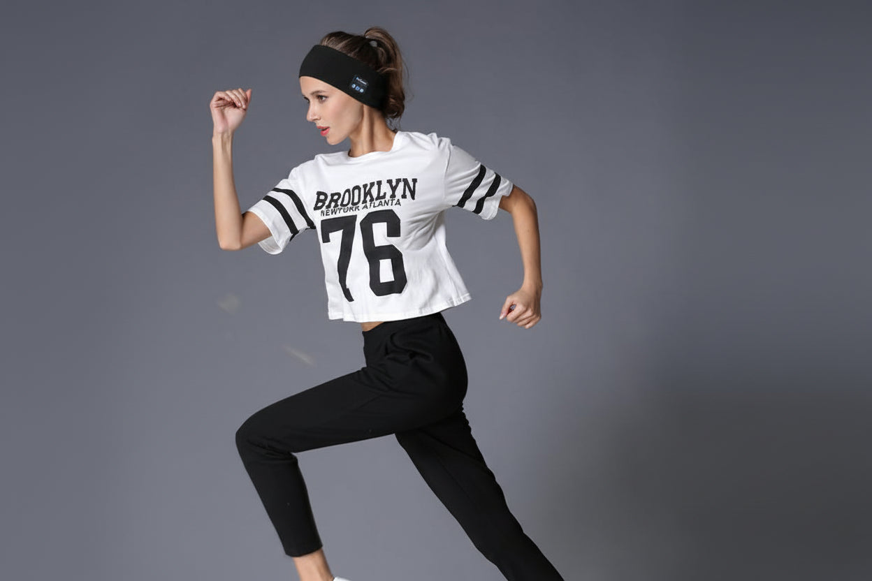 Bandeau Bluetooth Sport Sommeil avec Écouteurs Intégrés | FitBand