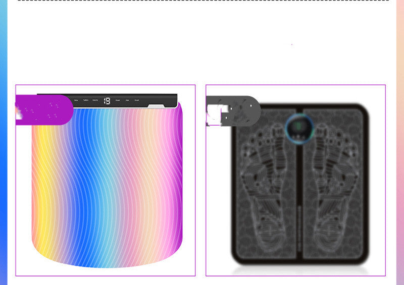 Electric Foot Massage Cushion with Remote Control - Vibrations for Fatigue Relief