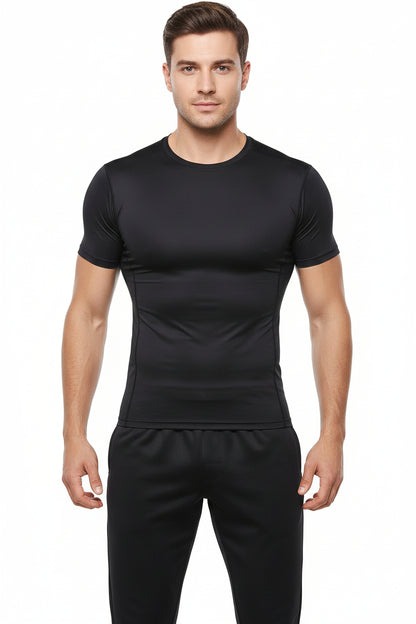 T-Shirt Sculptant Homme Compression 360 Degrés Abdomen Plat
