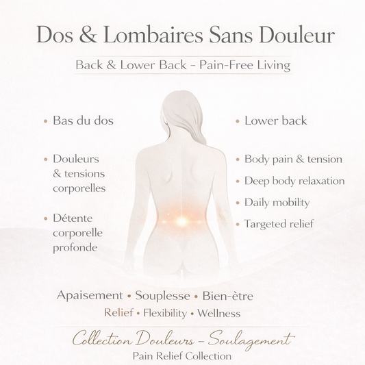 Dos & Lombaires Sans Douleur – Soulagement Profond, Posture & Mobilité Retrouvées
