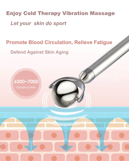 Appareil Massage Facial Compression Froide Cryothérapie Anti-Âge | CryoGlow