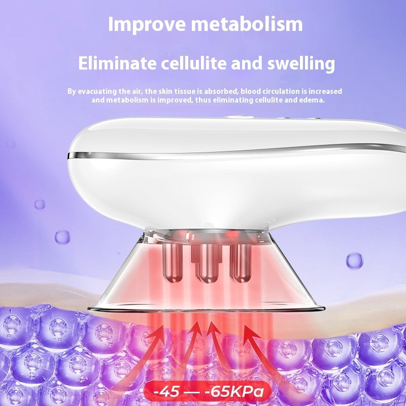 Appareil Ventouse Anti-Cellulite avec LED Rouge pour Raffermissement et Drainage
