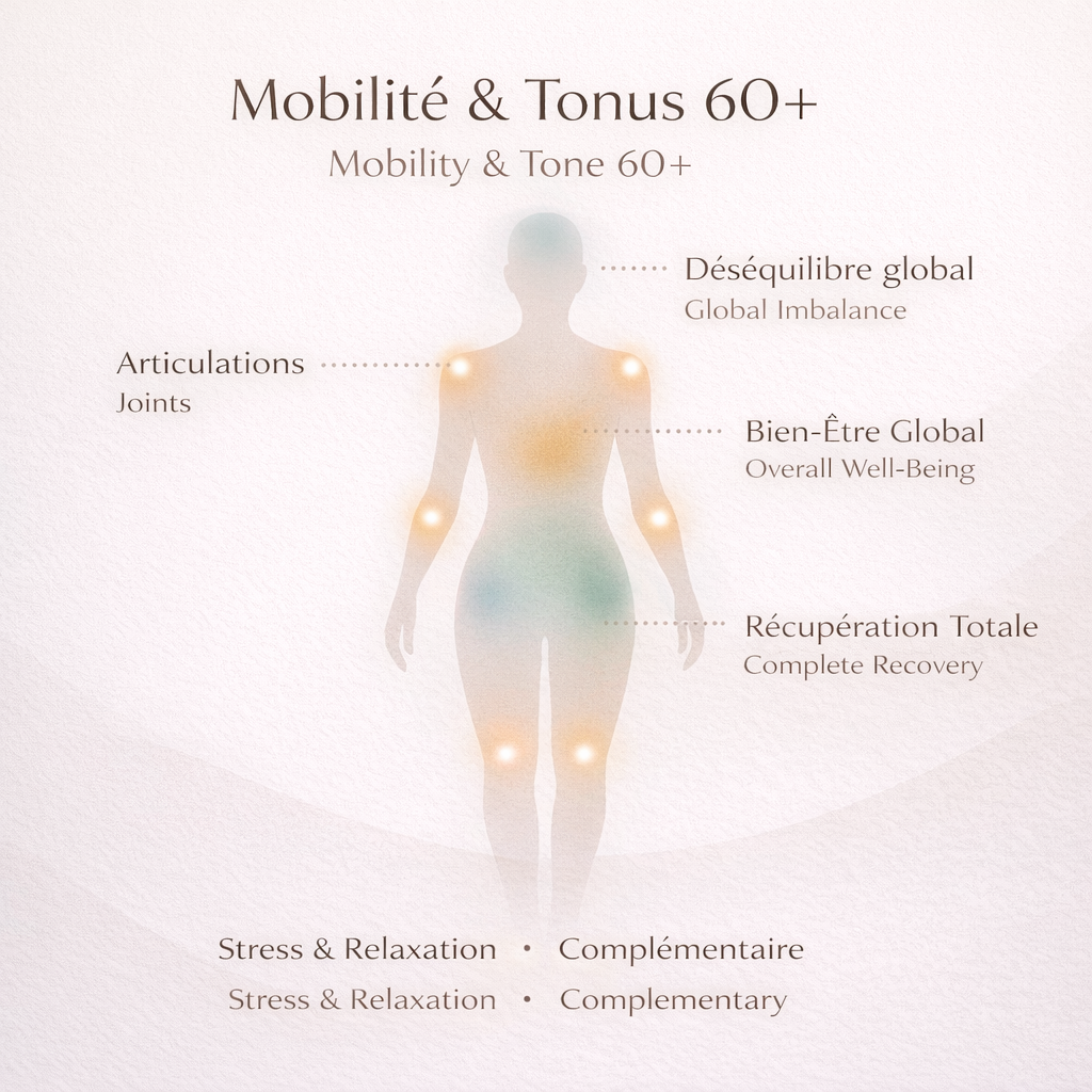 Mobilité & Tonus 60+ – Bouger en Douceur, Retrouver Force et Stabilité