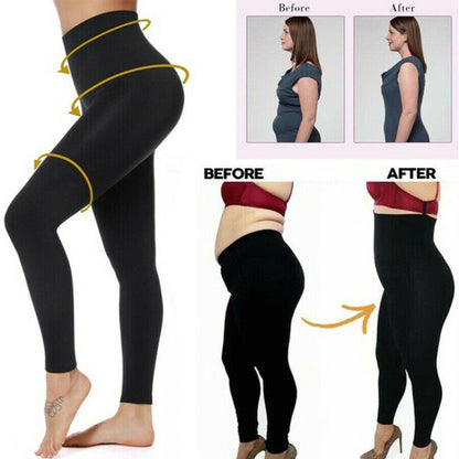 Leggings Taille Haute Compression Yoga Fitness Ventre Plat Sport Femme
