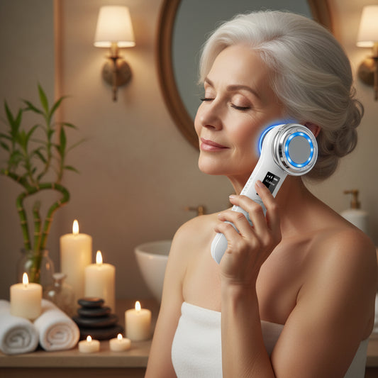 Appareil PhotonGlow Pro massage facial photon LED ions
