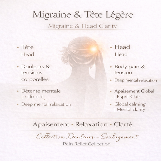Migraine & Tête Légère – Apaisement Nuque, Stress & Tensions