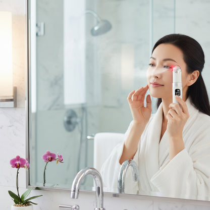 Electric Eye Massager with Vibration, LED Light, Heat, and Anti-Aging Dark Circle Treatment | EyeRevive Pro