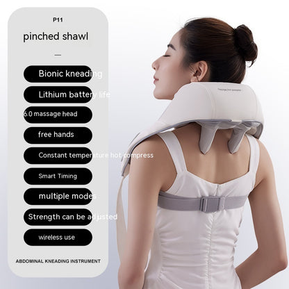 Masseur Épaules Cou Électrique Rechargeable Chaleur Pétrissage | ShoulderRelax