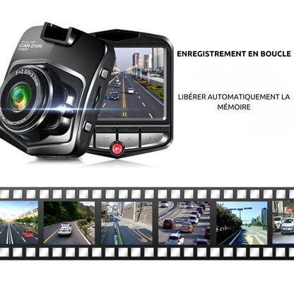 "DriveGuard HD dashcam installation facile pare-brise"
