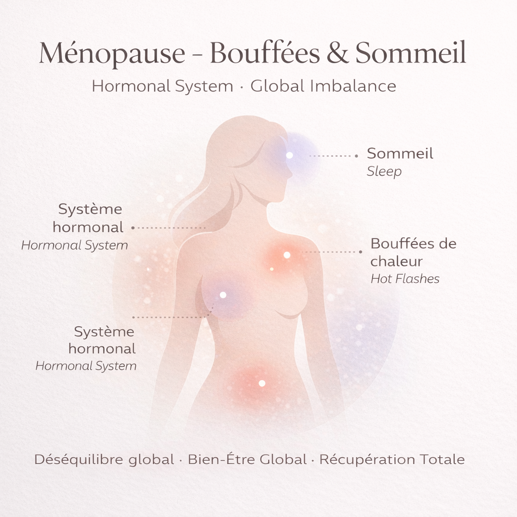 Ménopause – Bouffées & Sommeil : Détente Profonde, Confort & Nuit Plus Calme