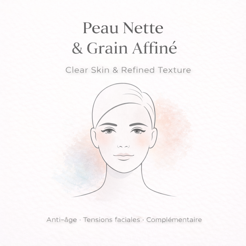 Peau Nette & Grain Affiné – Nettoyage Profond, Lissage & Éclat Visage