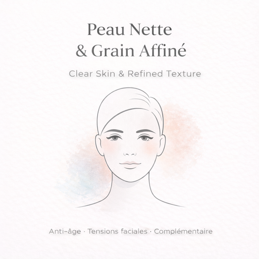 Peau Nette & Grain Affiné – Nettoyage Profond, Lissage & Éclat Visage