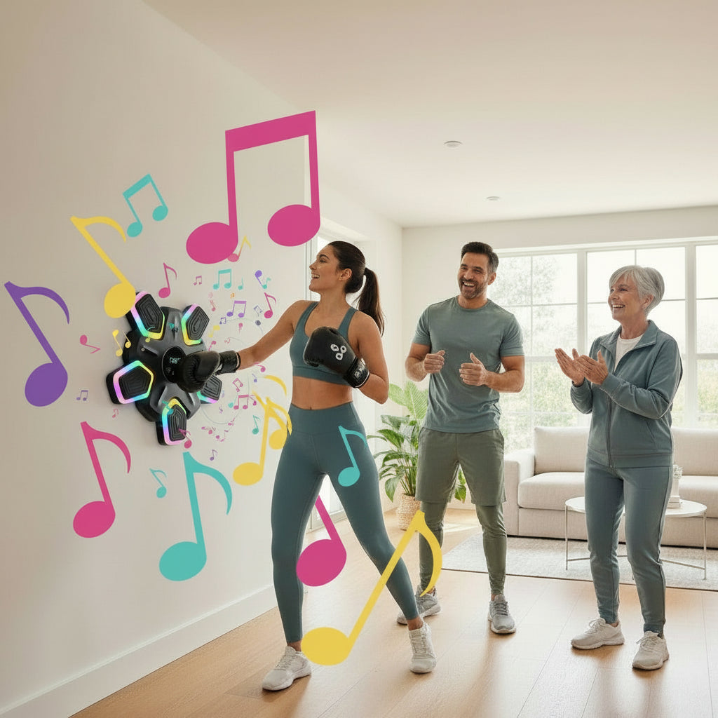 SmartBox Pro 2026 Premium – Bluetooth Smart Boxing Machine with LED Lights &amp; Interactive Training