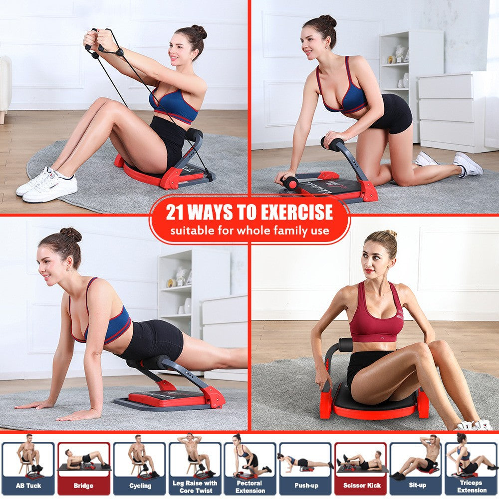 Exercice Jambes et Squats avec Équipement Fitness Portable
