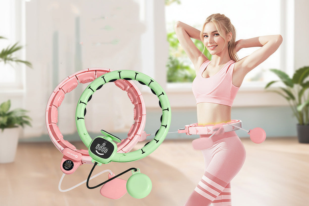 Hula Hoop ABS Poids Amovibles Ajustables Débutant Avancé
