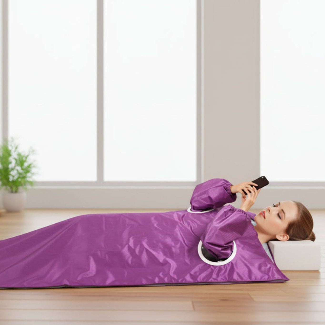 Couverture Chauffante Sauna Infrarouge 3 Zones pour Perte de Poids et Détoxification
