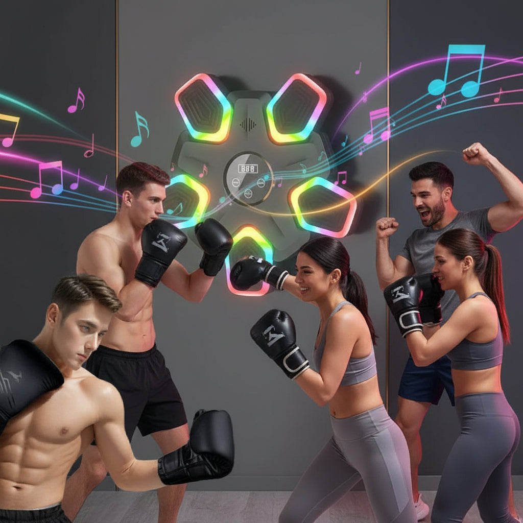 SmartBox Pro 2026 Premium – Bluetooth Smart Boxing Machine with LED Lights &amp; Interactive Training
